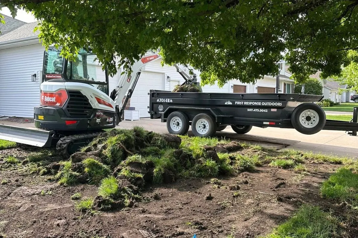 Grading and sod prep project in Owatonna, MN